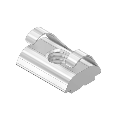 M6L-PF MODULAR SOLUTIONS ZINC PLATED FASTENER M6 LONG NUT W/POSITION FIX